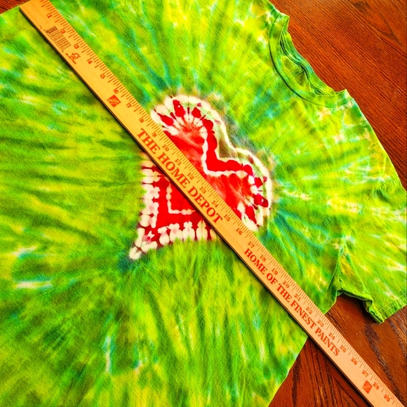 Custom tie dyed Mens/unisex T-shirt, size XL - Picture 4 of 5